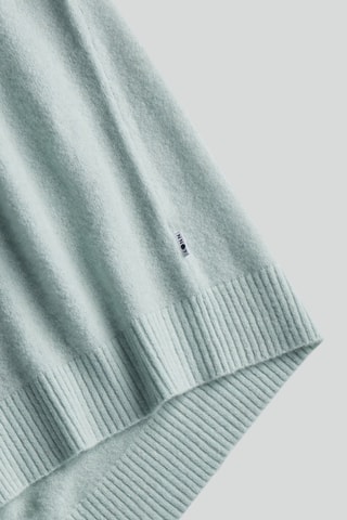 Merinoswollen en Alpacawollen Trui V-neck - Zeegroen 