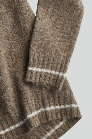 Alpacawollen Trui Neck - Bruin