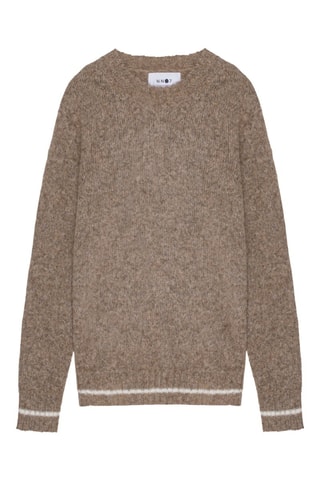 Alpacawollen Trui Neck - Bruin