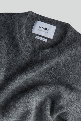 Mohair en Alpacawollen Trui Walther - Grijs