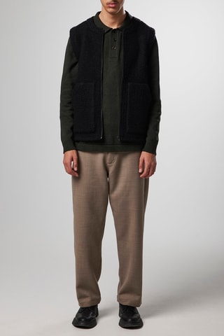 Mouwloos Wollen Vest Noel - Zwart