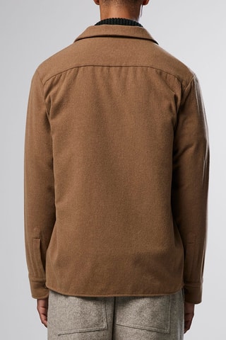 Wollen Overhemd Daniel - Camel 