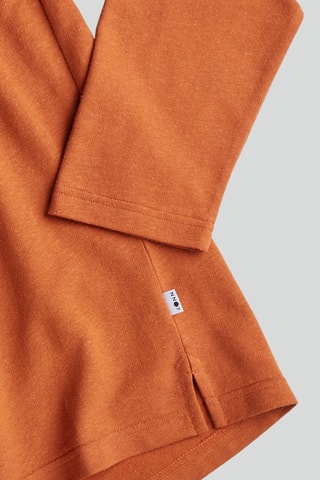 Biologisch Katoenen en Wollen T-shirt Nat - Steenrood