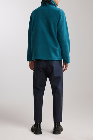 Fleece Sweater Nil - Pauwblauw