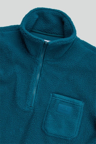 Fleece Sweater Nil - Pauwblauw
