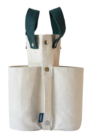 Sac à bouteilles en coton biologique - Blanc