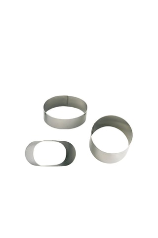 Moule flexible Oblong en acier inoxydable - 5,6 x 3,30 x 2,50 cm