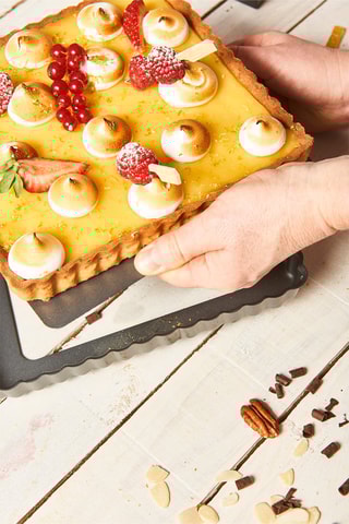 Moule à tarte en acier inoxydable 18 x 40 cm