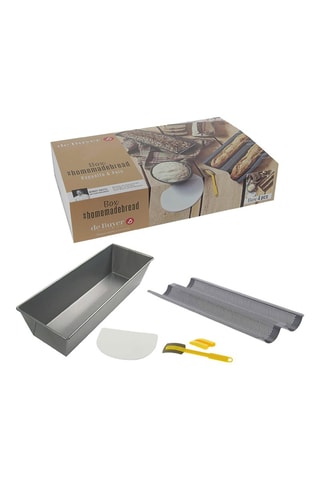 Moule 2 baguettes en acier inoxydable - 37 x 16,2 cm