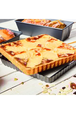 Moule à tarte en acier inoxydable 23 x 23 cm