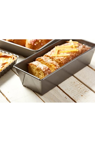 Moule à cake plié en acier inoxydable - 30 x 10,8 cm