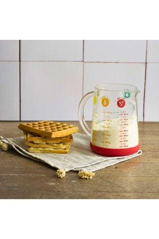 Verre doseur en verre borosilicate et silicone - 1 l