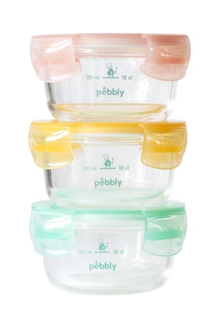 3 boîtes de conservation en silicone sans BPA - 24 cl