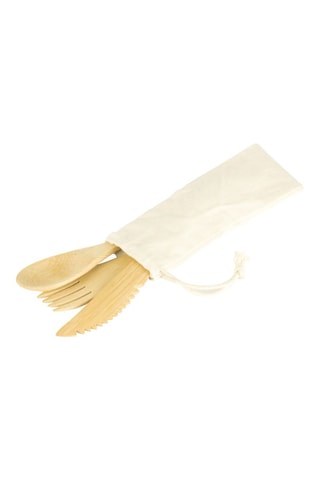 Boîte de conservation en verre borosilicate et couverts en bambou - 100 cl