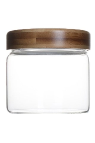 Service à tartiner en verre borosilicate et bambou - 3 pièces