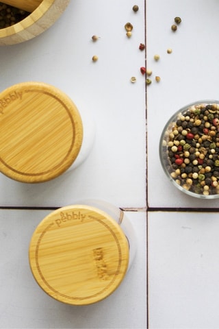 3 boîtes à épices en verre borosilicate - 18 cl