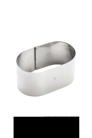 Cercle oblong en acier inoxydable 7 cm