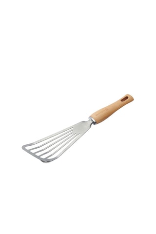 Spatule flexible en acier inoxydable et bois