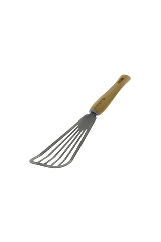 Spatule flexible en acier inoxydable et bois