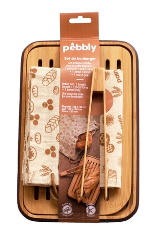 Ensemble boulanger en bambou et coton biologique - 3 pièces