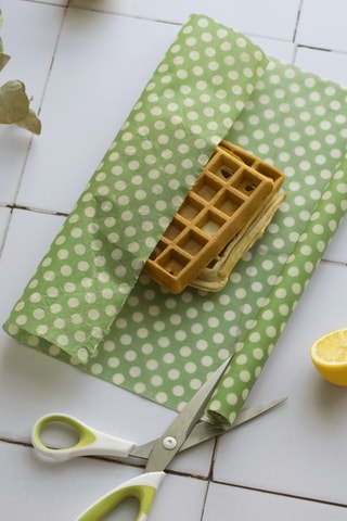 Rouleau d'emballage alimentaire à la cire d'abeille et coton biologique - 30 x 100 cm