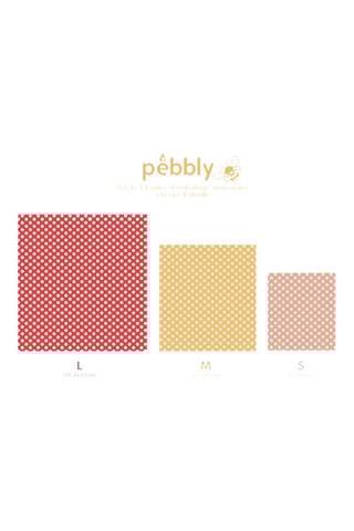 3 feuilles d’emballage alimentaire en cire d’abeille et coton biologique - 35 x 5 x 33 / 28 x 25 / 20 x 18 cm