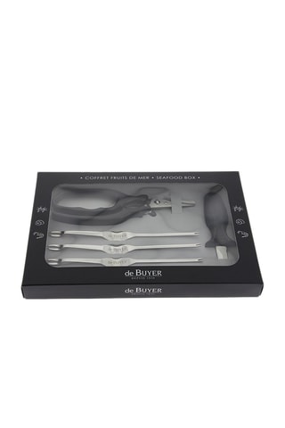 Coffret ustensiles pour crustacés en acier inoxydable - 4 pièces