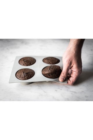 Moule en silicone Elastomoule - 4 muffins