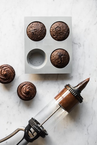 Moule en silicone Elastomoule - 4 muffins