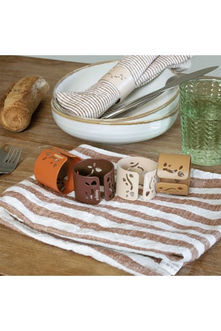 4 ronds de serviette - 4 cm