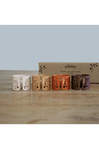 4 ronds de serviette - 4 cm