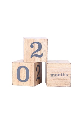 Houten Kubuskalender - 3-Delig