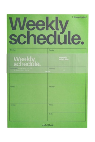 Organizer - Week 52 Pagina's - Groen - 21 x 29,7 cm