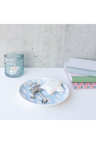 Keramisch Opbergbakje _ 15 cm - Blauw