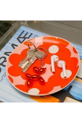 Keramisch Opbergbakje _ 15 cm - Oranje en Roze