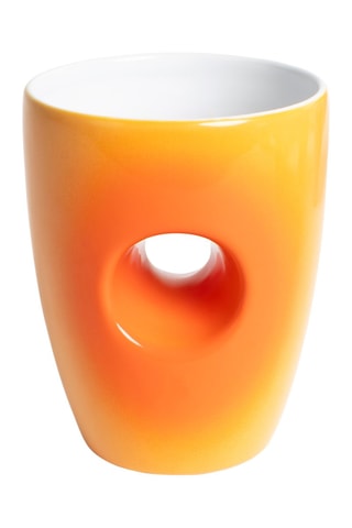 Porseleinen Kop en Schotel - Oranje