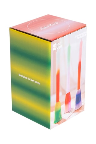 Aardewerk Kaarsenhouder - 6 cm - Blauw