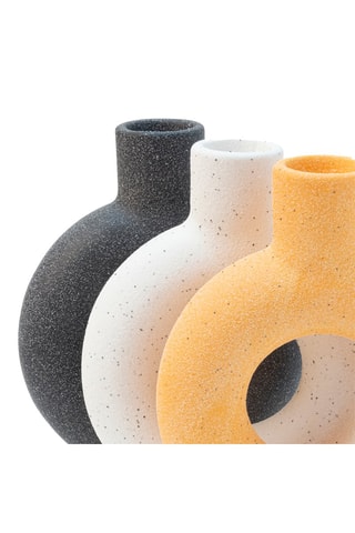 Keramische Kaarshouder - 11 cm - Oranje