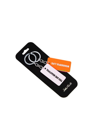 2 Sleutelhangers - Fuchsia en Oranje