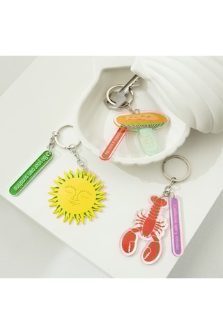 Sleutelhanger - Geel en Lichtgroen