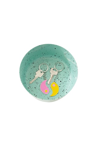 Sleutelhanger Ying-Yang - Roze en Geel