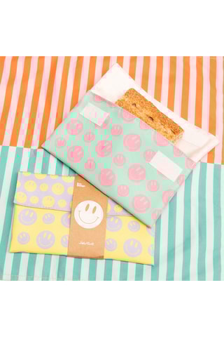 Snacktas - Roze en Groen