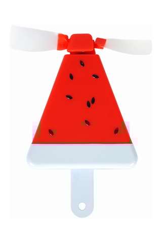 Miniventilator - 8 x 1,5 x 6 cm - Rood