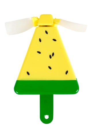 Miniventilator - 8 x 1,5 x 6 cm - Geel