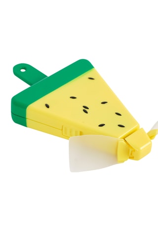 Miniventilator - 8 x 1,5 x 6 cm - Geel