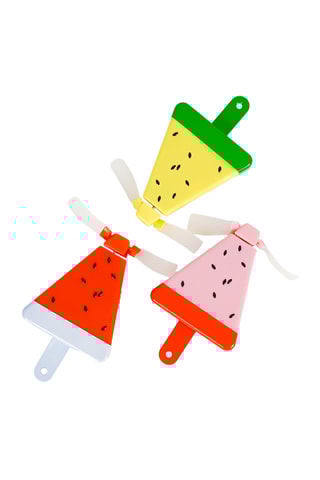 Miniventilator - 8 x 1,5 x 6 cm - Geel