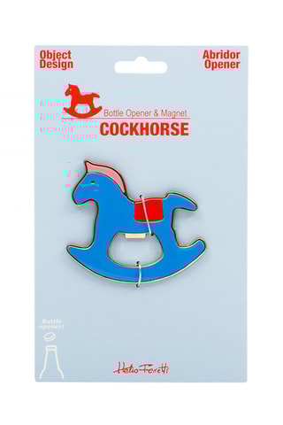 Magnetische Flesopener - Koningsblauw en Rood