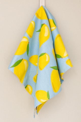 Theedoek - Roze en Rood