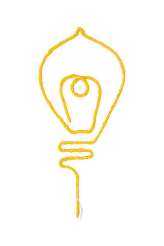 Wanddecoratie met Led - Geel