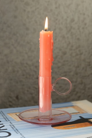 Kandelaar - 10 cm - Roze